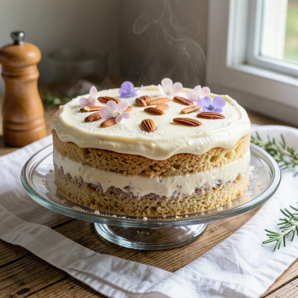 Almond Yogurt Cake Recipe: Fluffy Layers With Nutty Crunch Top