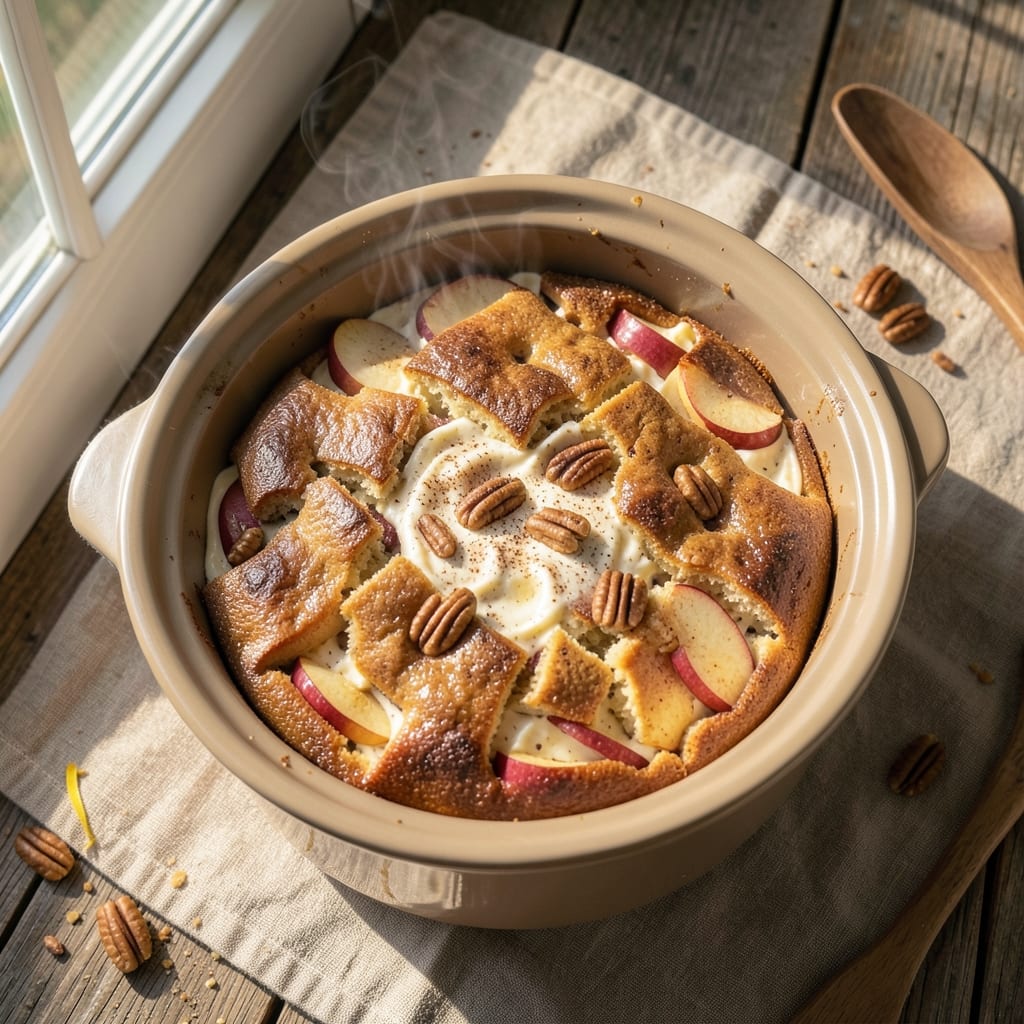 Apple Cake Crock Pot Recipe: Warm Spice Infusion and Streusel Crunch Fusion