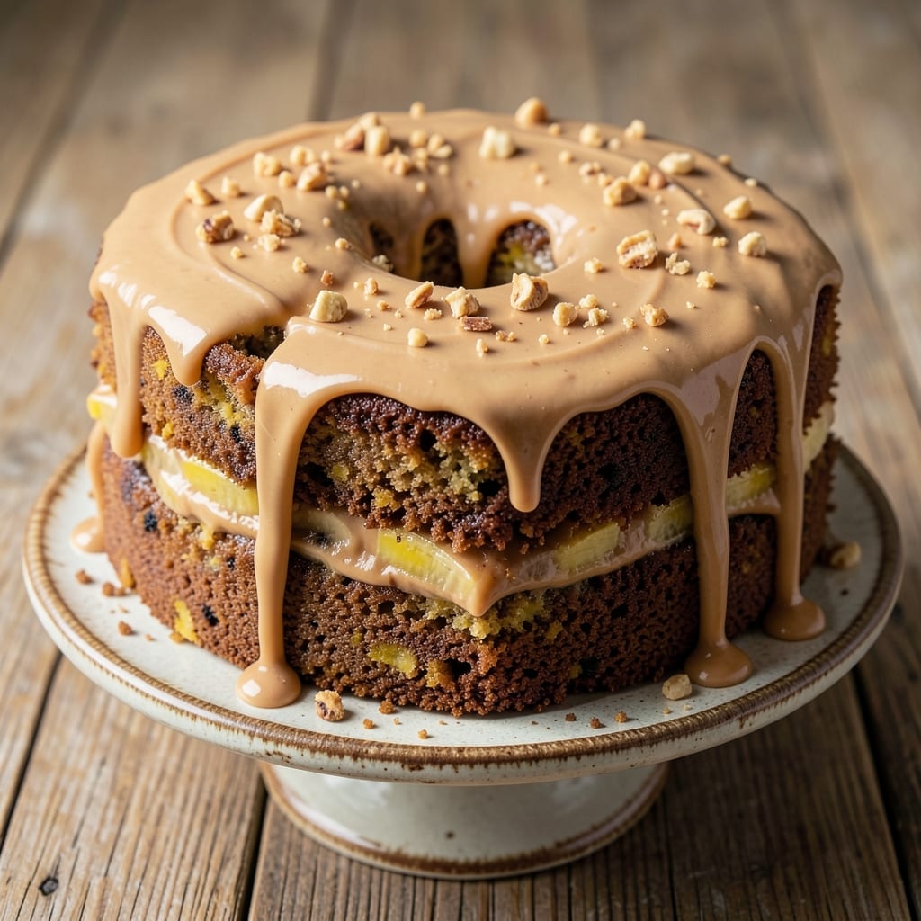 Banana Cake With Peanut Butter Icing Recipe: Rich Moist Layers and Nutty Frosting Harmony