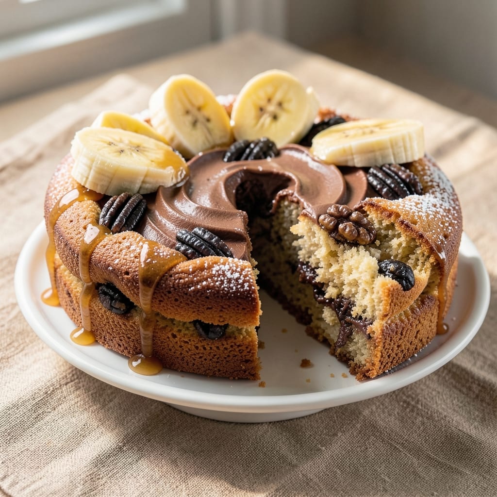 Banana Black Walnut Cake Recipe: Nutty Depth and Caramelized Banana Swirls