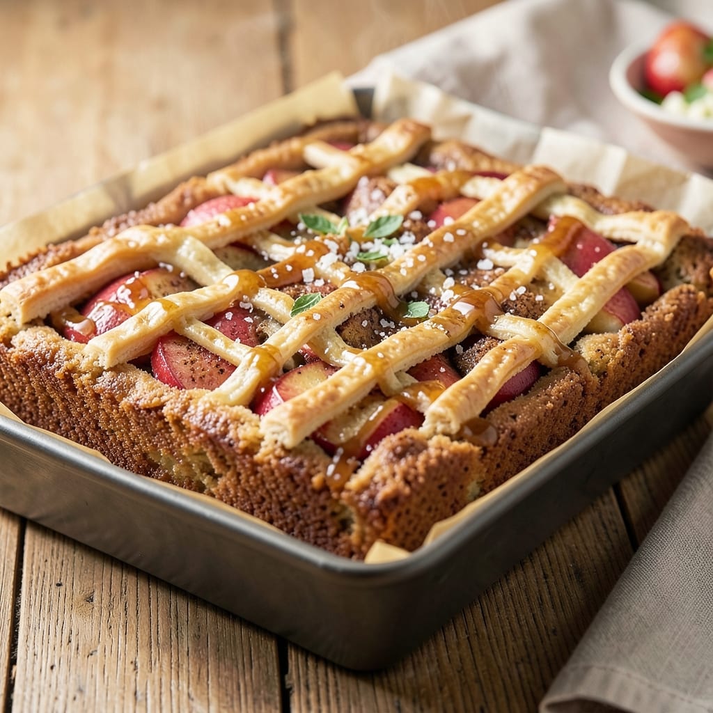 Apple Cake Recipe in 8x8 Pan: Spiced Apple Layers with Buttery Streusel Crown
