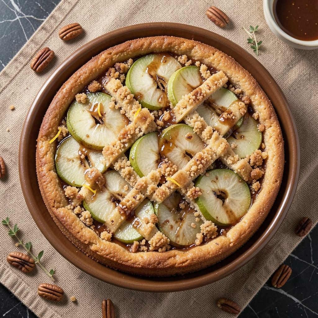 Apple Brandy Cake Recipe: Boozy Caramelized Layers With Buttery Streusel Crown