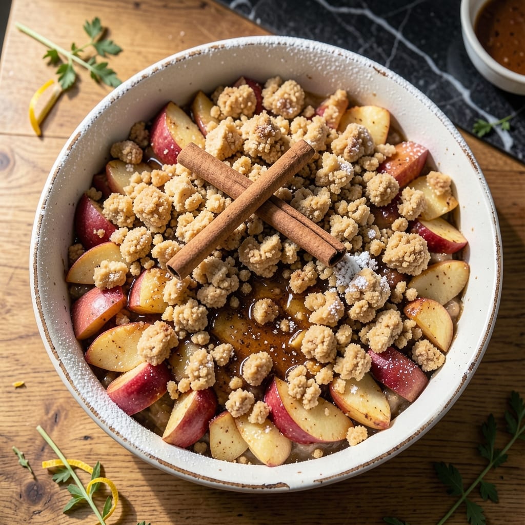 Apple Pie Crumble Cake Recipe: Spiced Apple Filling Meets Buttery Streusel Crunch