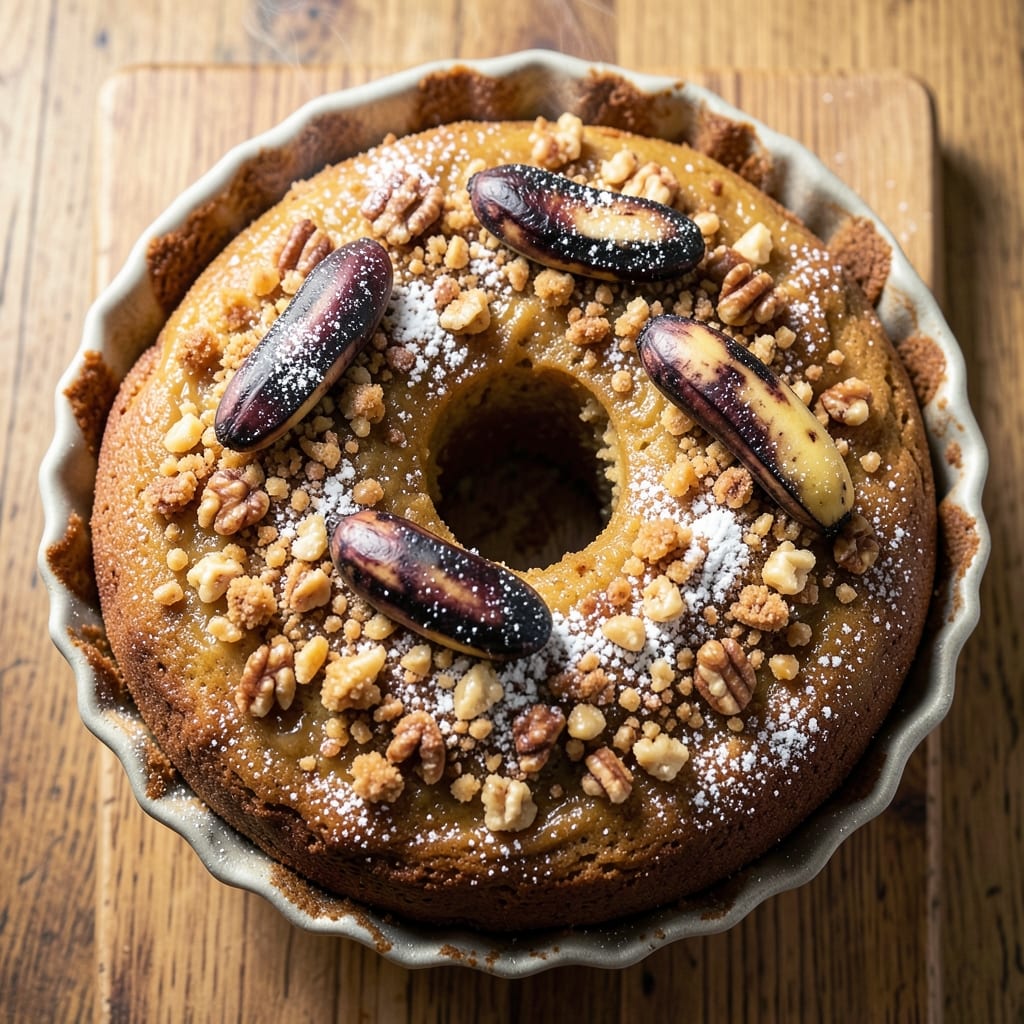 Banana Cake Recipe With Streusel Topping: Double-Layered Joy in One Bite