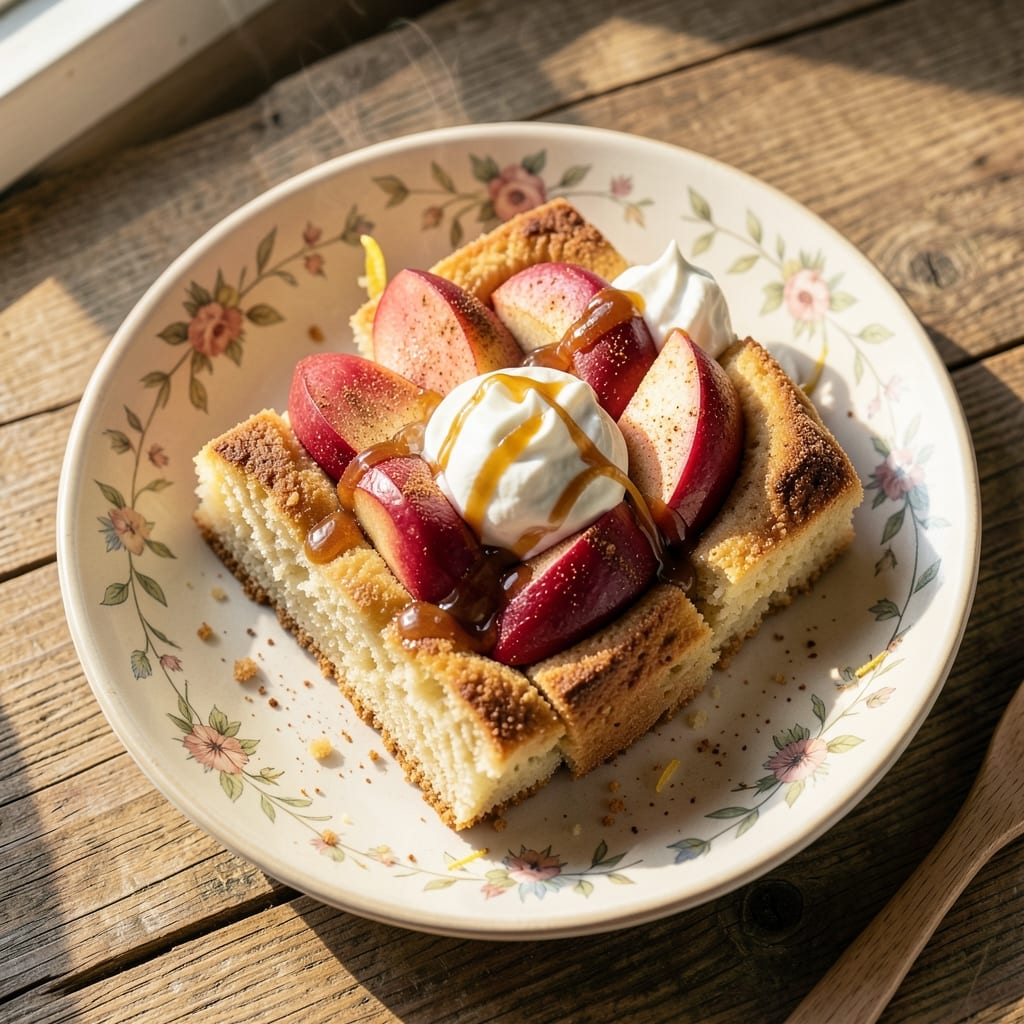 Apple Shortcake Slices Recipe: Individual Desserts With Crispy Streusel Crowns