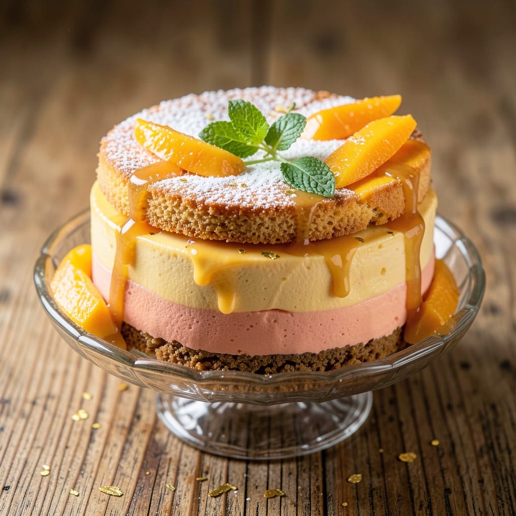 Asian Mango Mousse Cake Recipe: Tropical Lightness With Silky Layers