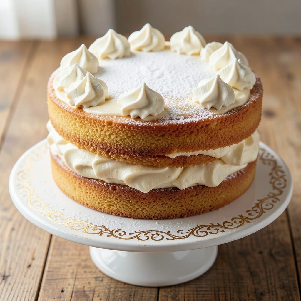 American Birthday Cake Recipe: Classic Vanilla Buttercream Tower