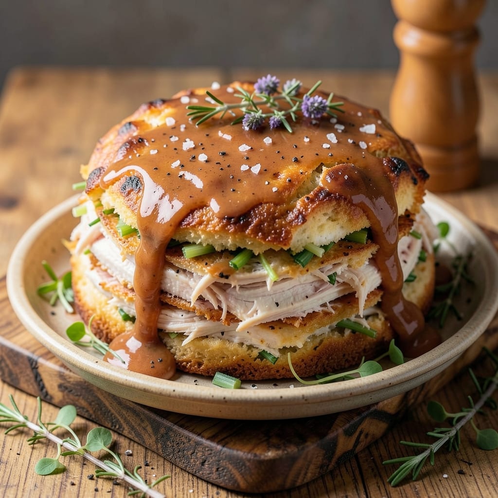 Baked Chicken Cake Recipe: Celery-Crusted Crunch With Runny Yolk Magic