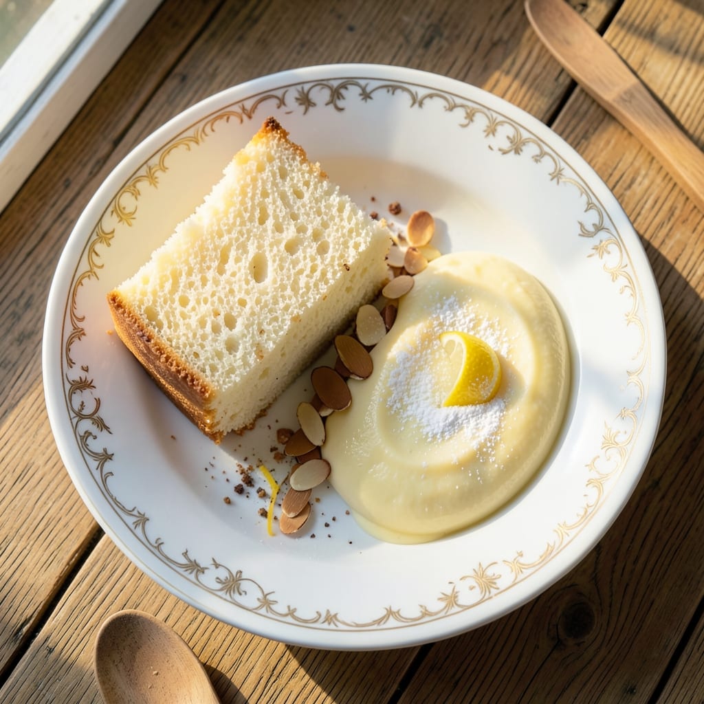 Angel Food Cake With Lemon Pudding Recipe: Lightness Meets Citrusy Decadence in One Bite