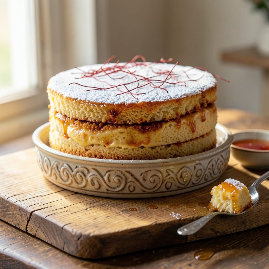 Arabic Saffron Cake Recipe: Golden Spice-Infused Layers with Floral Depth