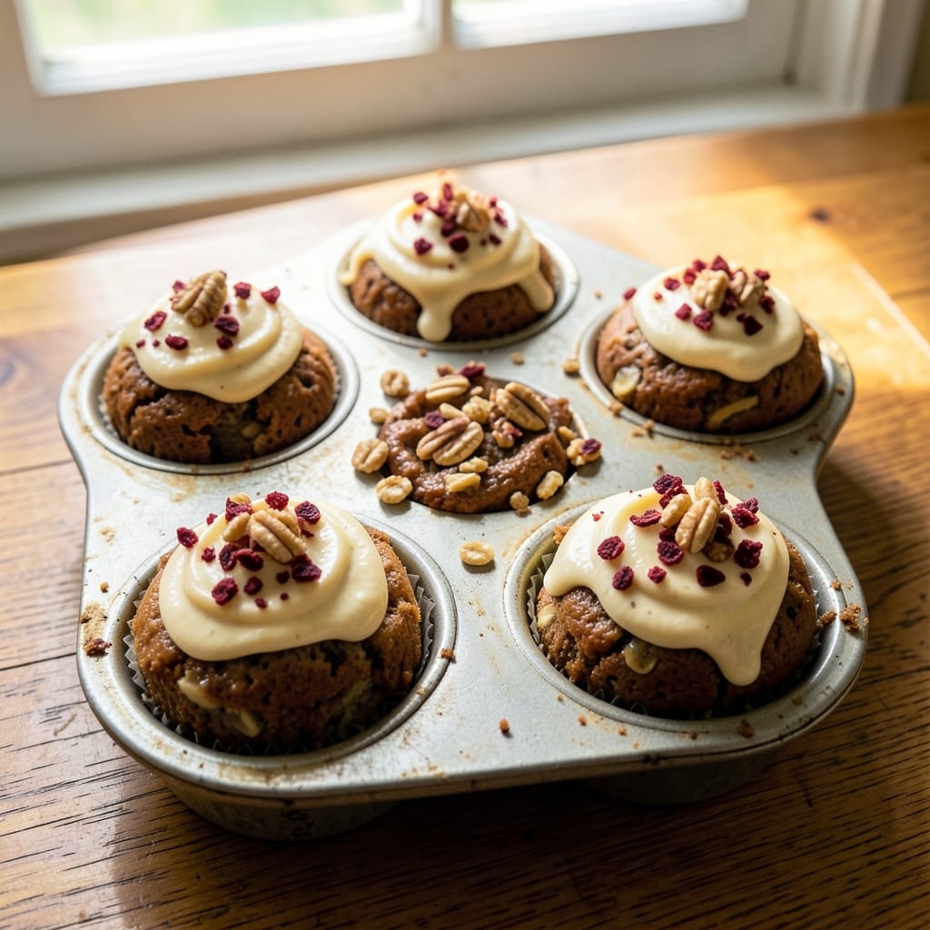 Banana Oatmeal Cupcakes Recipe: Fluffy Vanilla Swirls With Caramelized Banana Filling