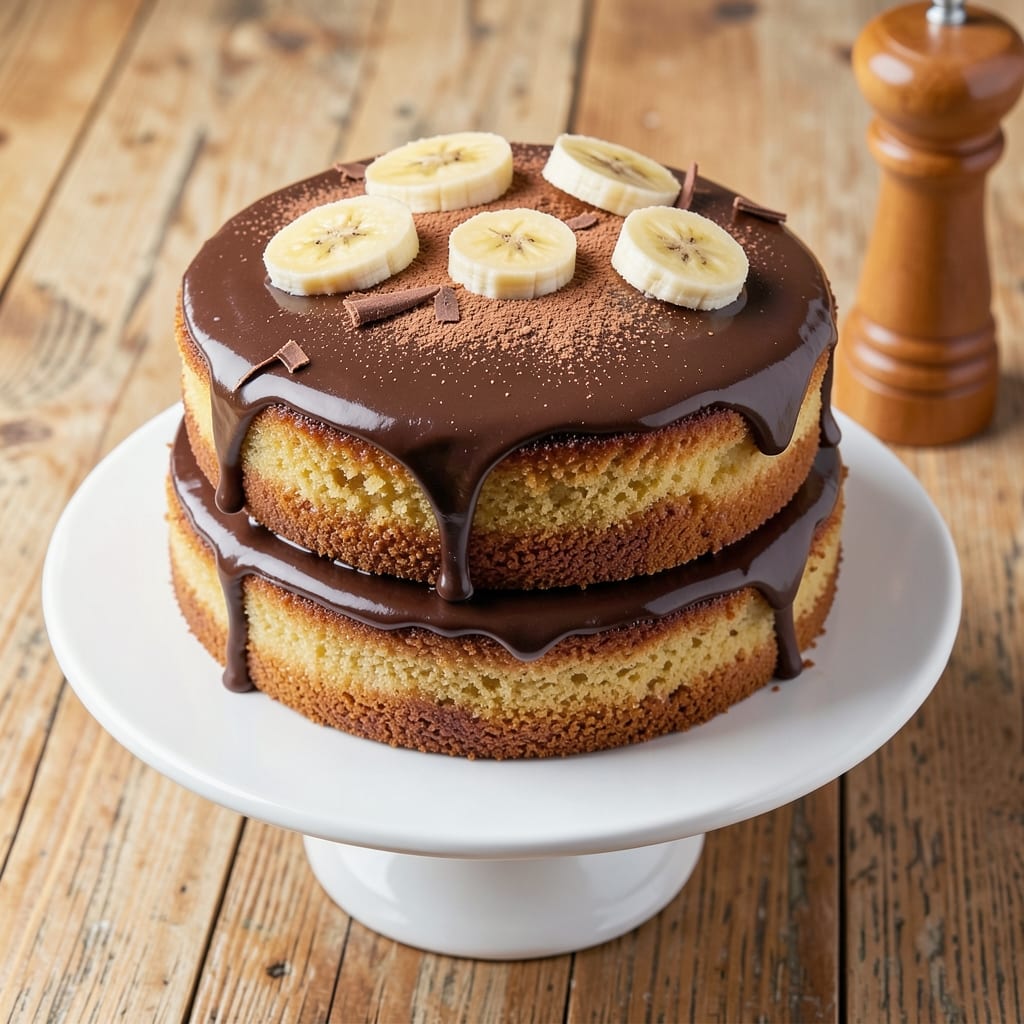 Banana Cake Recipe With Chocolate Icing: Fudgy Layers and Rich Cocoa Frosting Harmony