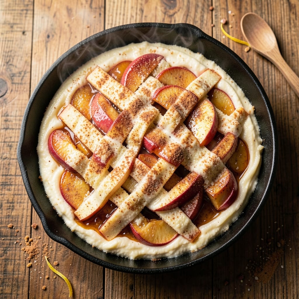 Apple Cobbler Recipe With Yellow Cake Mix: Golden Streusel Crunch Over Spiced Apple Filling
