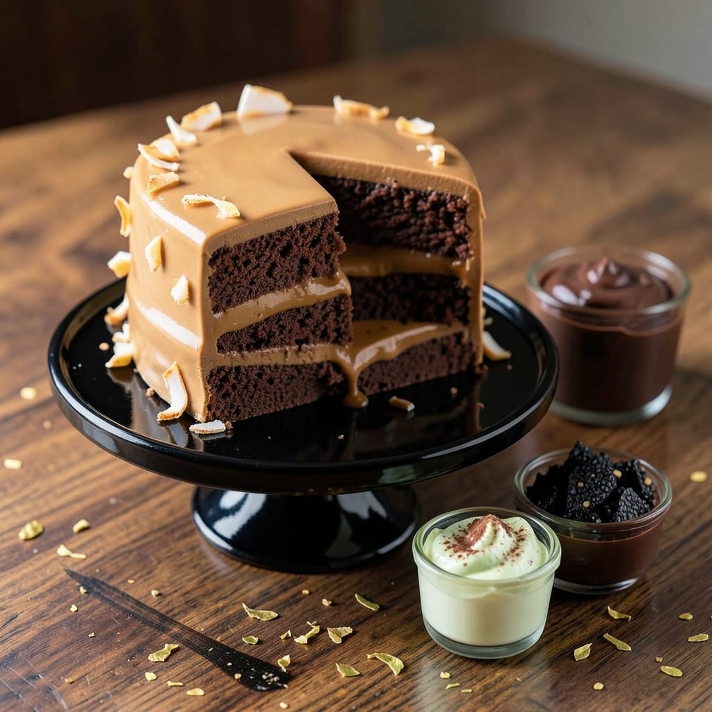 Asian Chocolate Cake Recipe: Dark Mocha Layers with Matcha Buttercream Twist