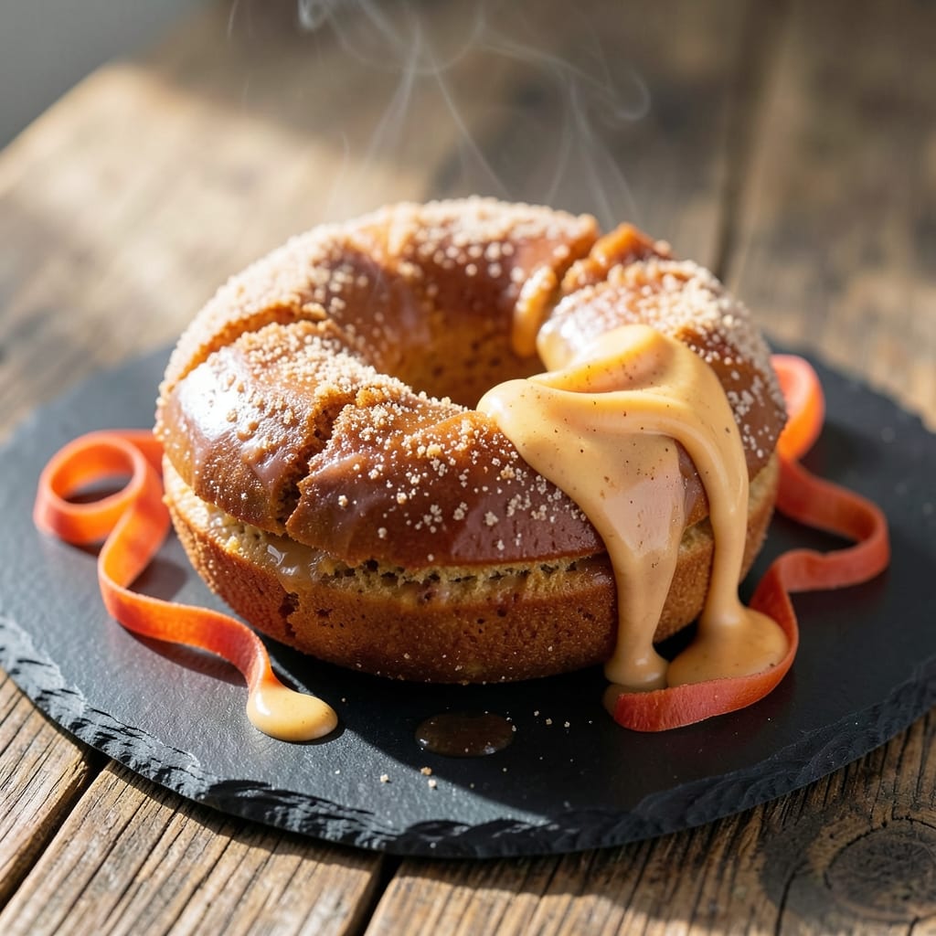 Baked Carrot Cake Donuts Recipe: Spiced Caramel Glaze That Sticks to Every Bite