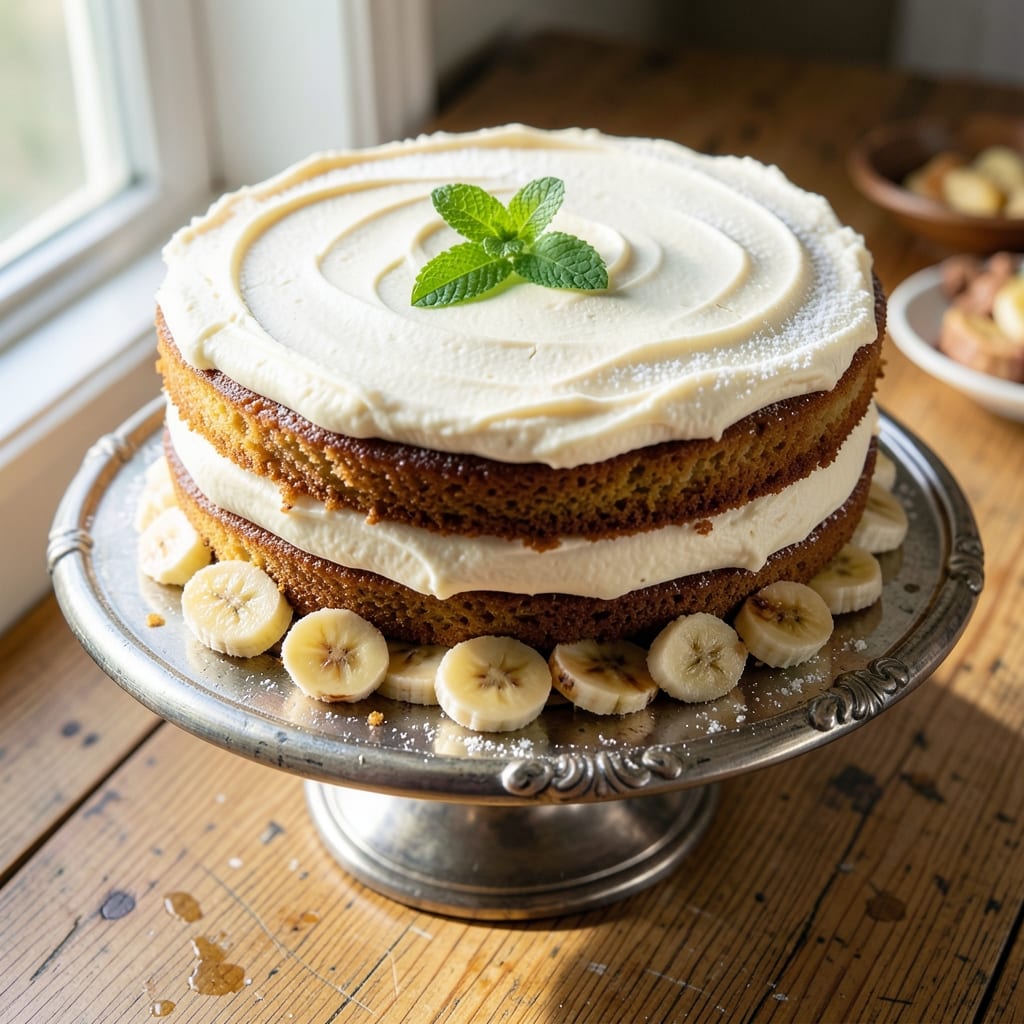 Banana Cake With Buttercream Frosting Recipe: Moist Layers and Rich Frosting Fusion