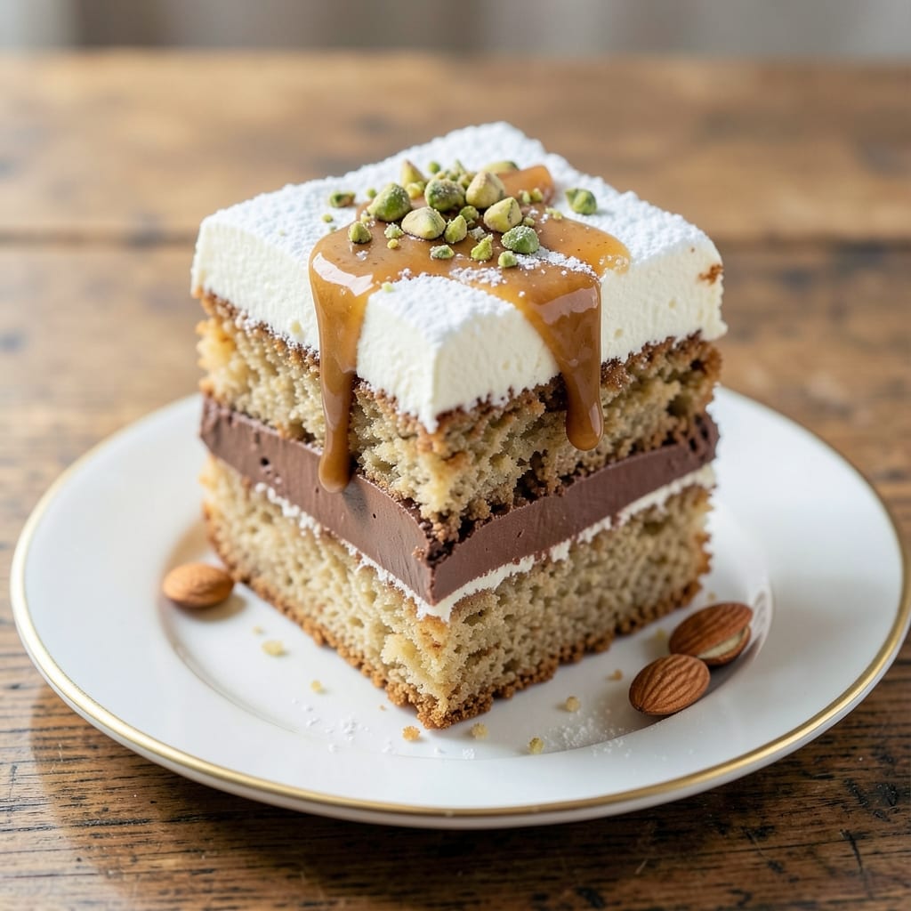 Ark Cake Slice Recipe: Buttery Streusel Crunch Over Spiced Fruit Layers