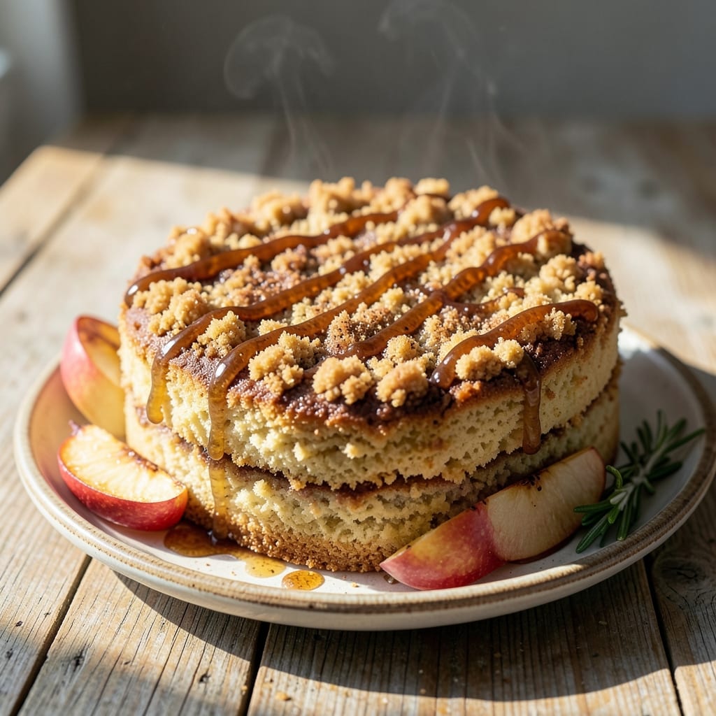 Apple Cider Crumb Cake Recipe: Spiced Apple Filling and Buttery Streusel Topping
