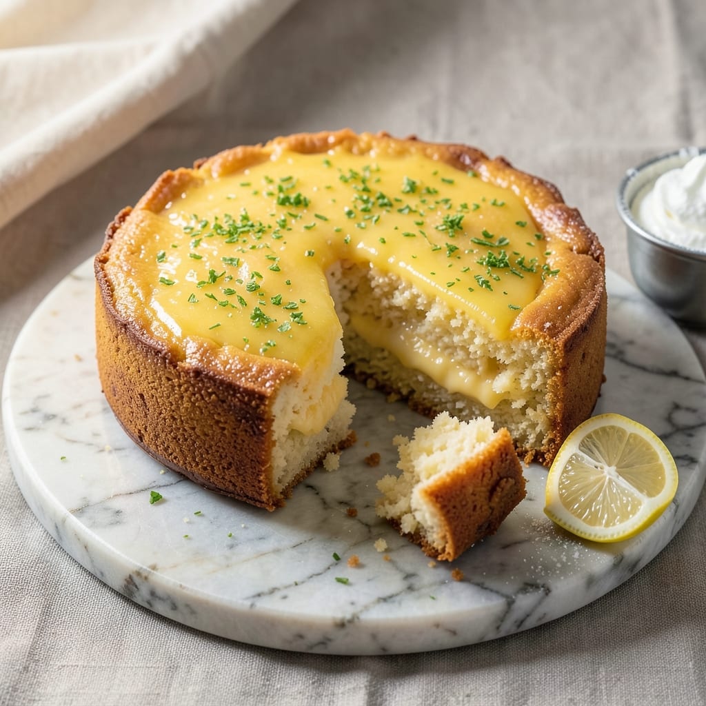 Baked Lemon Pudding Cake Recipe: Zesty Citrus Layers with Silky Pudding Core