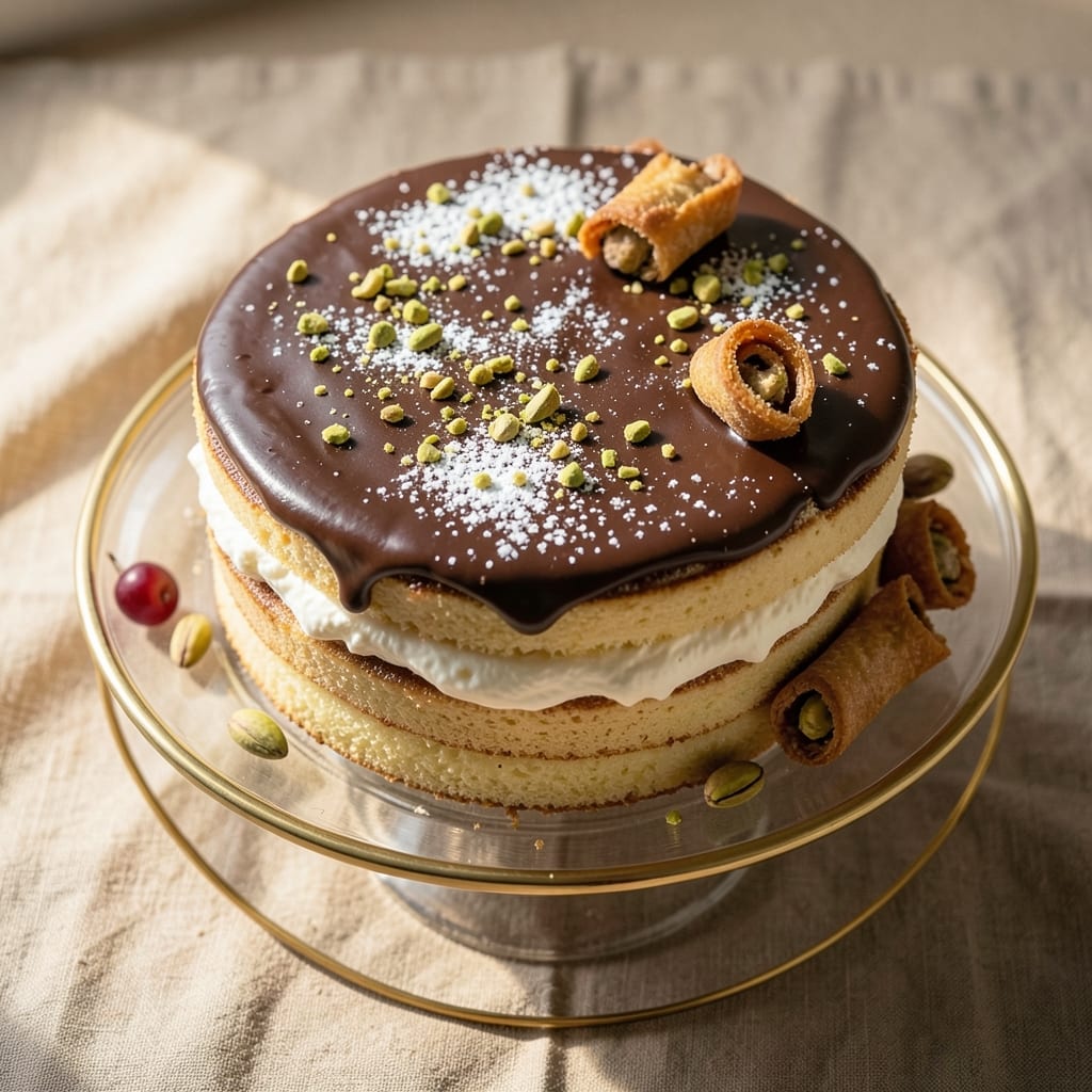 Authentic Cannoli Cake Recipe: Crispy Shells, Creamy Ricotta Swirls