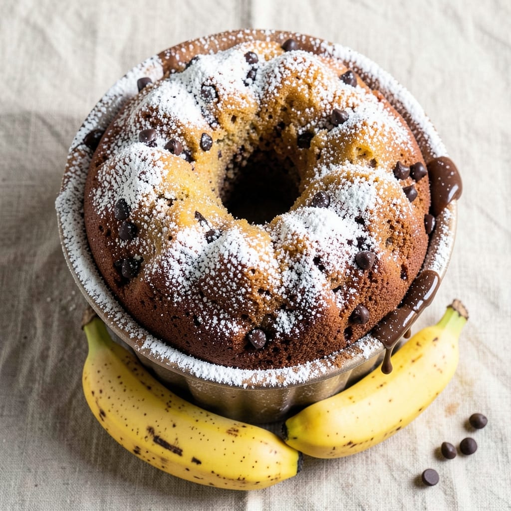 Banana Chocolate Bundt Cake Recipe: Fudgy Swirls and Crispy Top Magic