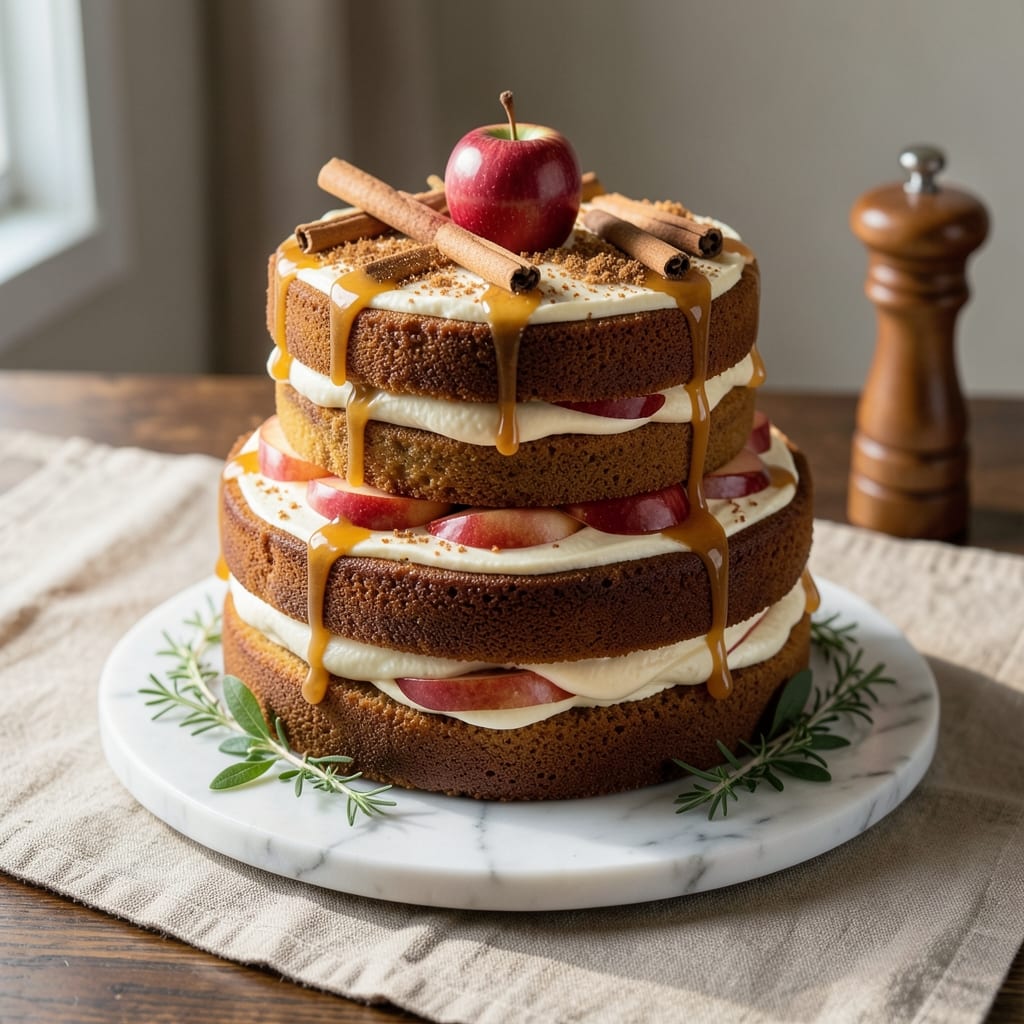 Apple Cinnamon Wedding Cake Recipe: Tiered Elegance With Spiced Apple Filling