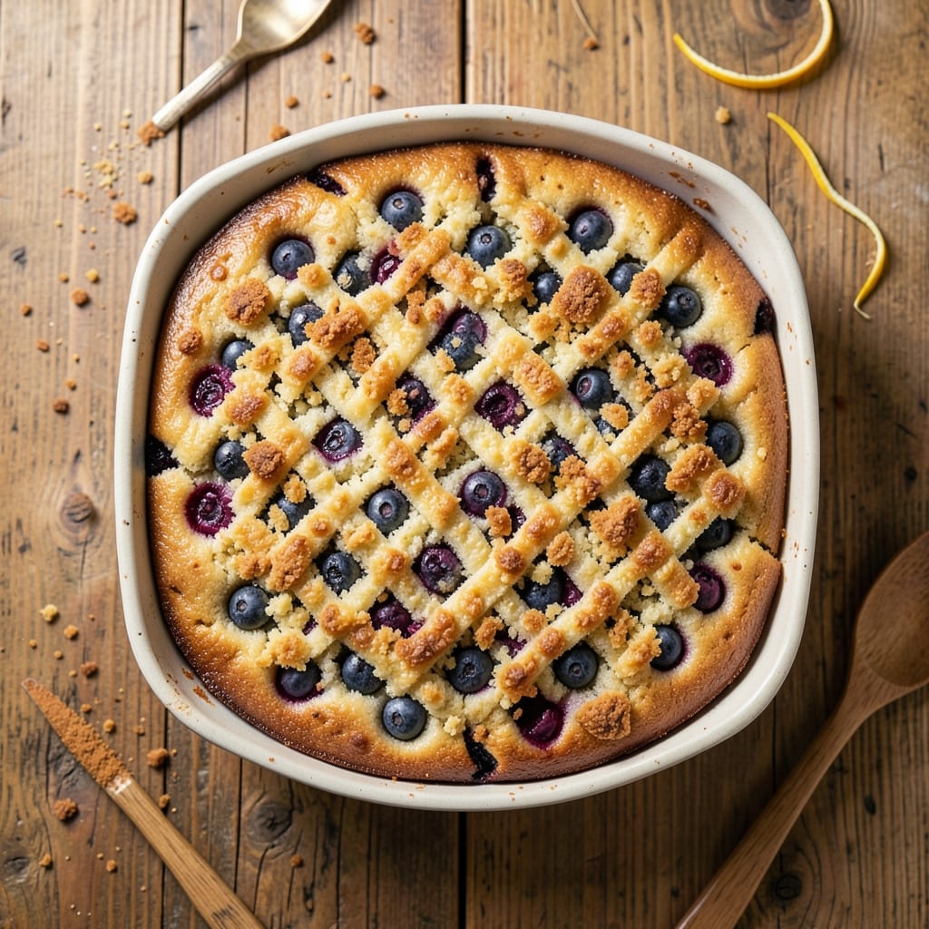 Anthony's Blueberry Coffee Cake Recipe: Vanilla Bean Streusel and Bursting Berries