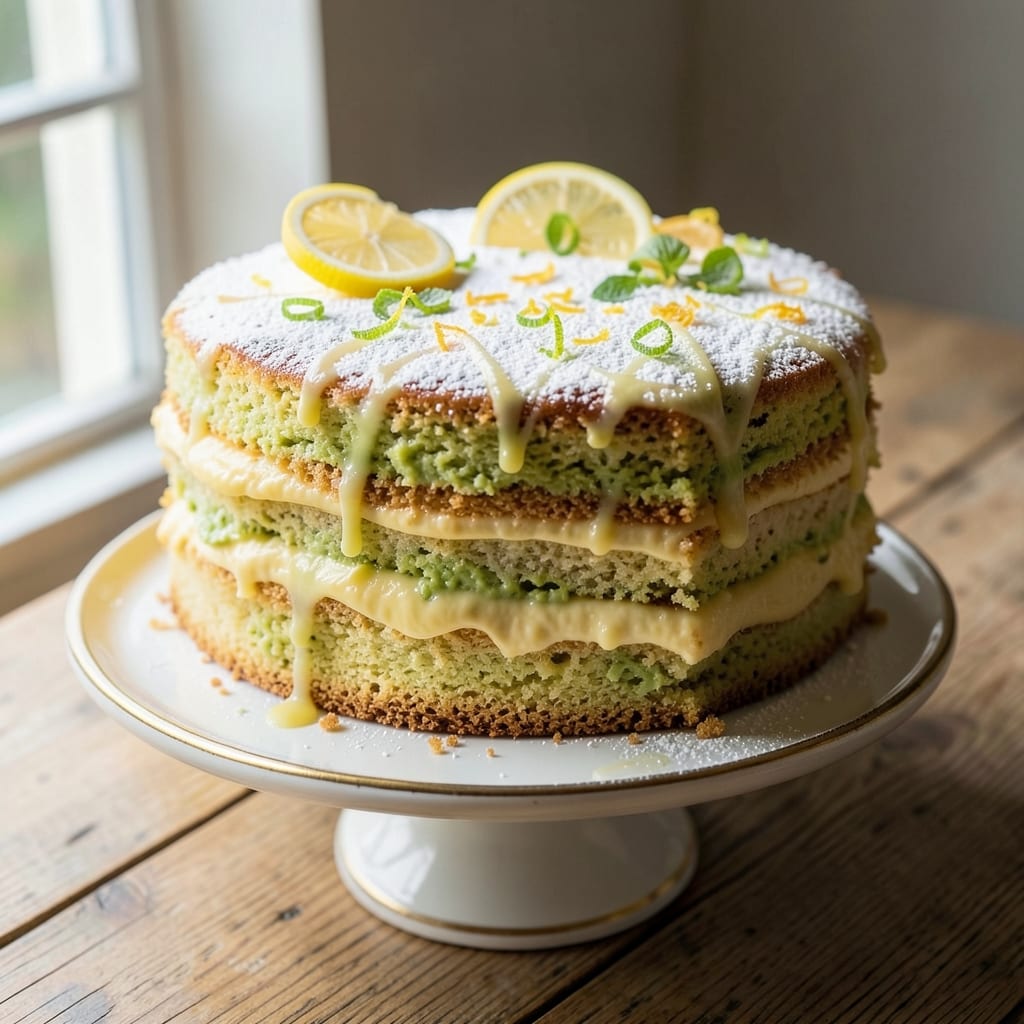 Avocado Lemon Cake Recipe: Zesty Brightness With No Baking Powder Needed
