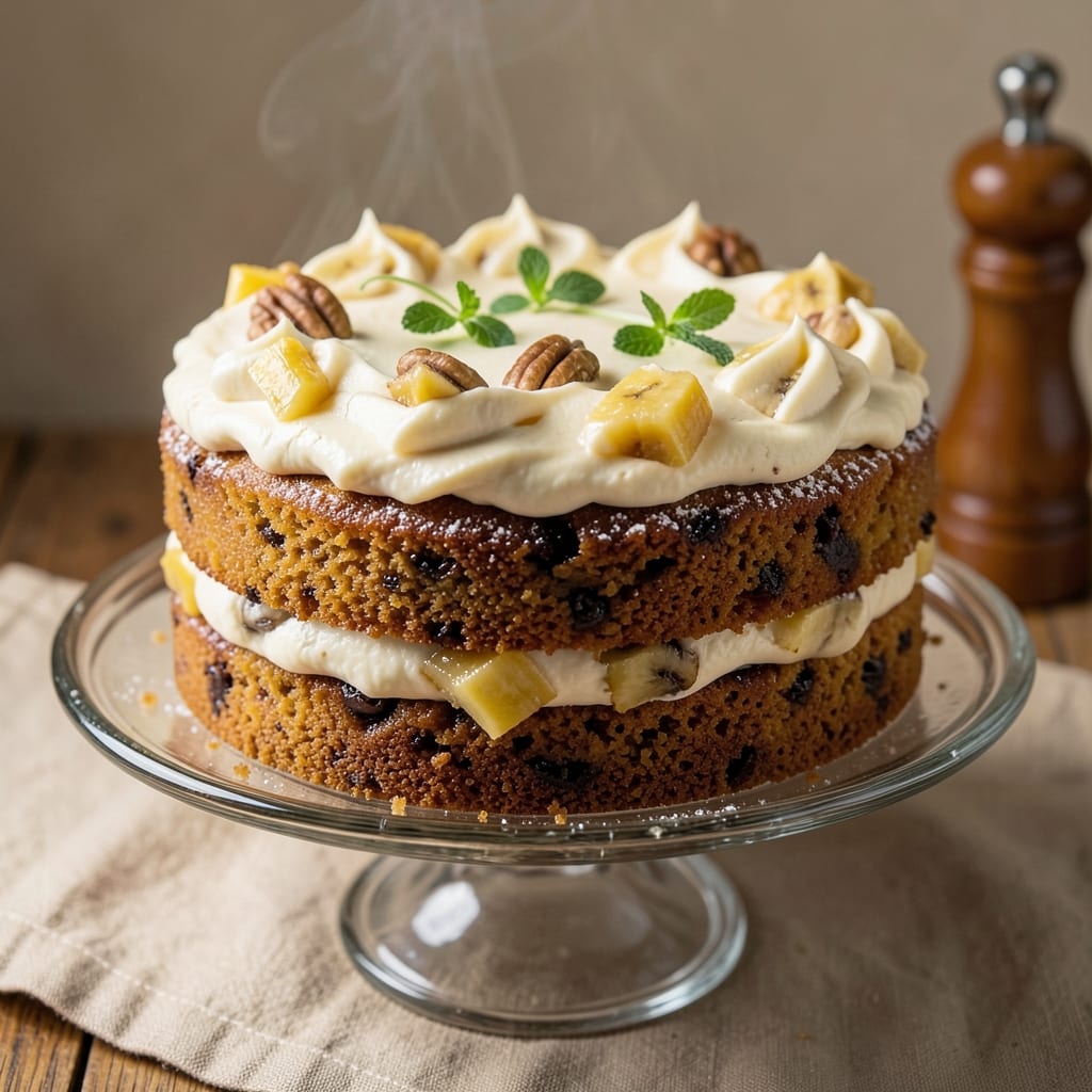 Banana Cake Recipe in Oven: Fluffy Layers With Caramelized Banana Streaks