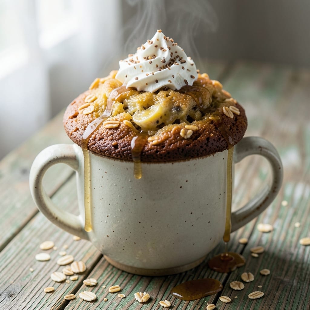 Banana Oat Microwave Mug Cake Recipe: Single-Serve Warmth in 60 Seconds