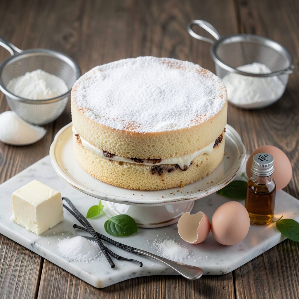 American Sponge Cake Recipe: Light-as-Air Vanilla Cloud With Buttery Layers