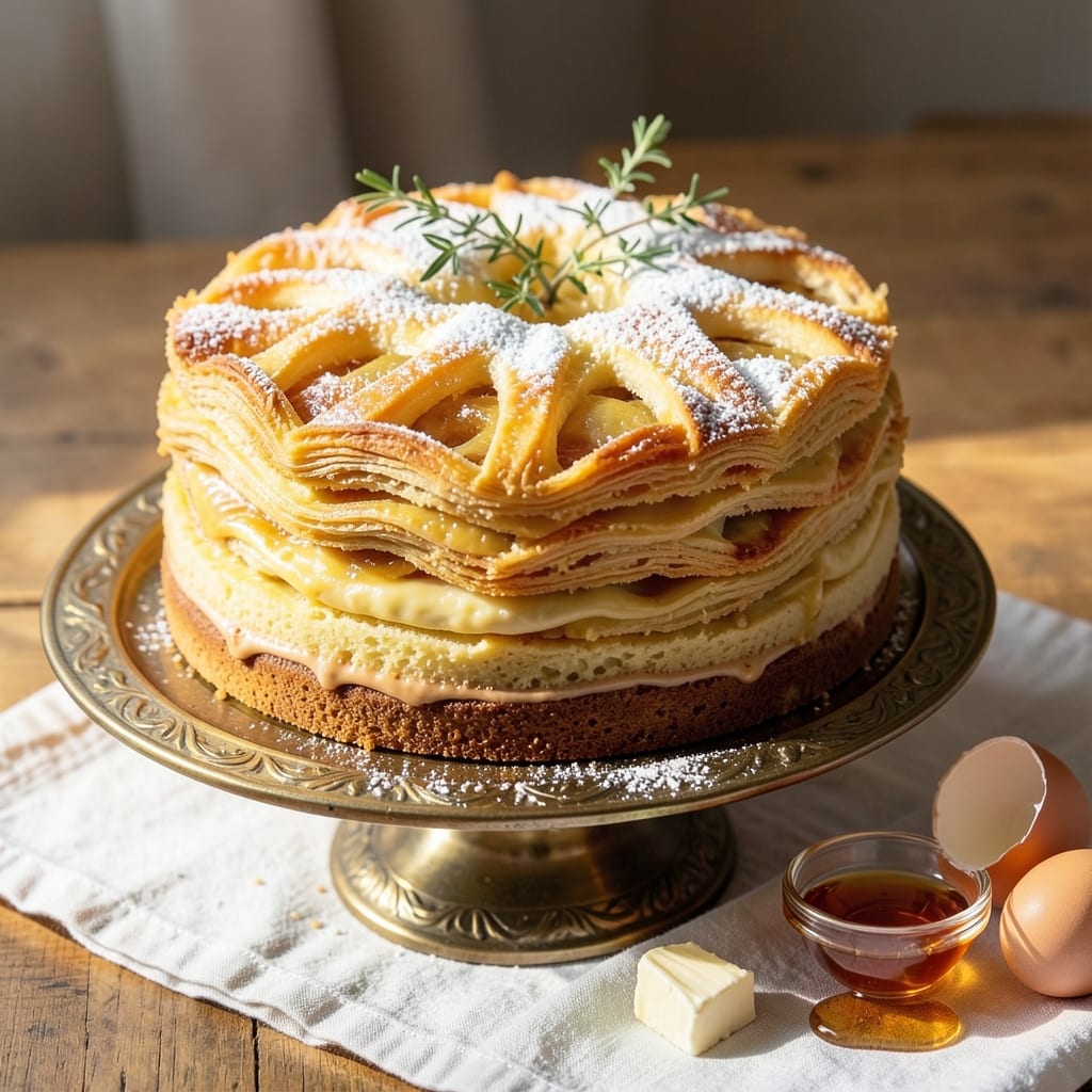 Armenian Gata Cake Recipe: Honey-Infused Layers with Crumbly Top