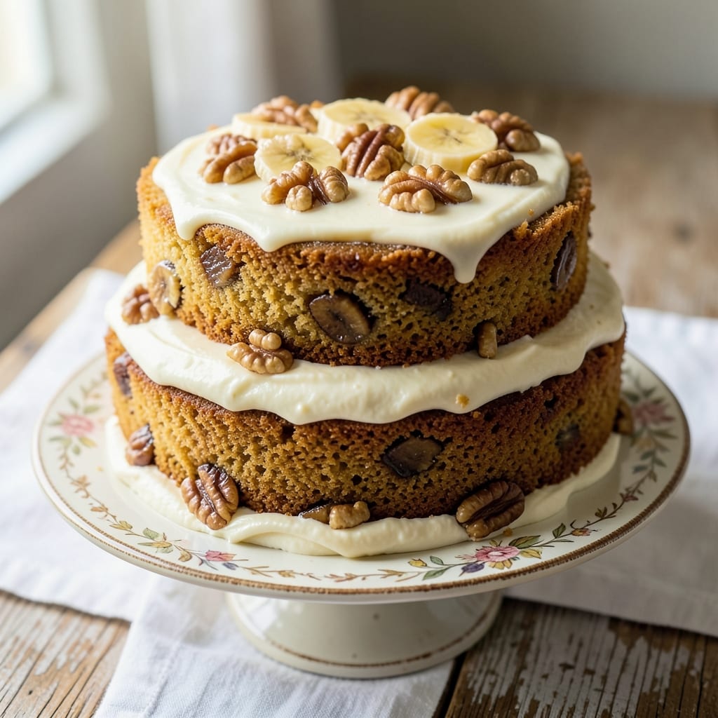 Banana and Walnut Cake Recipe UK: Nutty Crunch and Caramelized Banana Layers