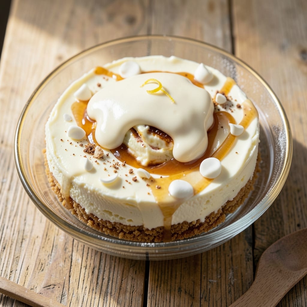 Baileys White Chocolate Cheesecake Recipe: Boozy Cream Swirls and Crispy Graham Top