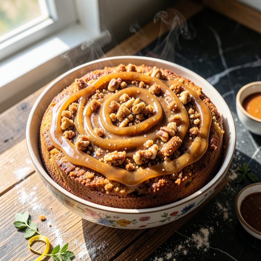 Amazing Coffee Cake Recipe: Vanilla Bean Swirls and Buttery Streusel Crown