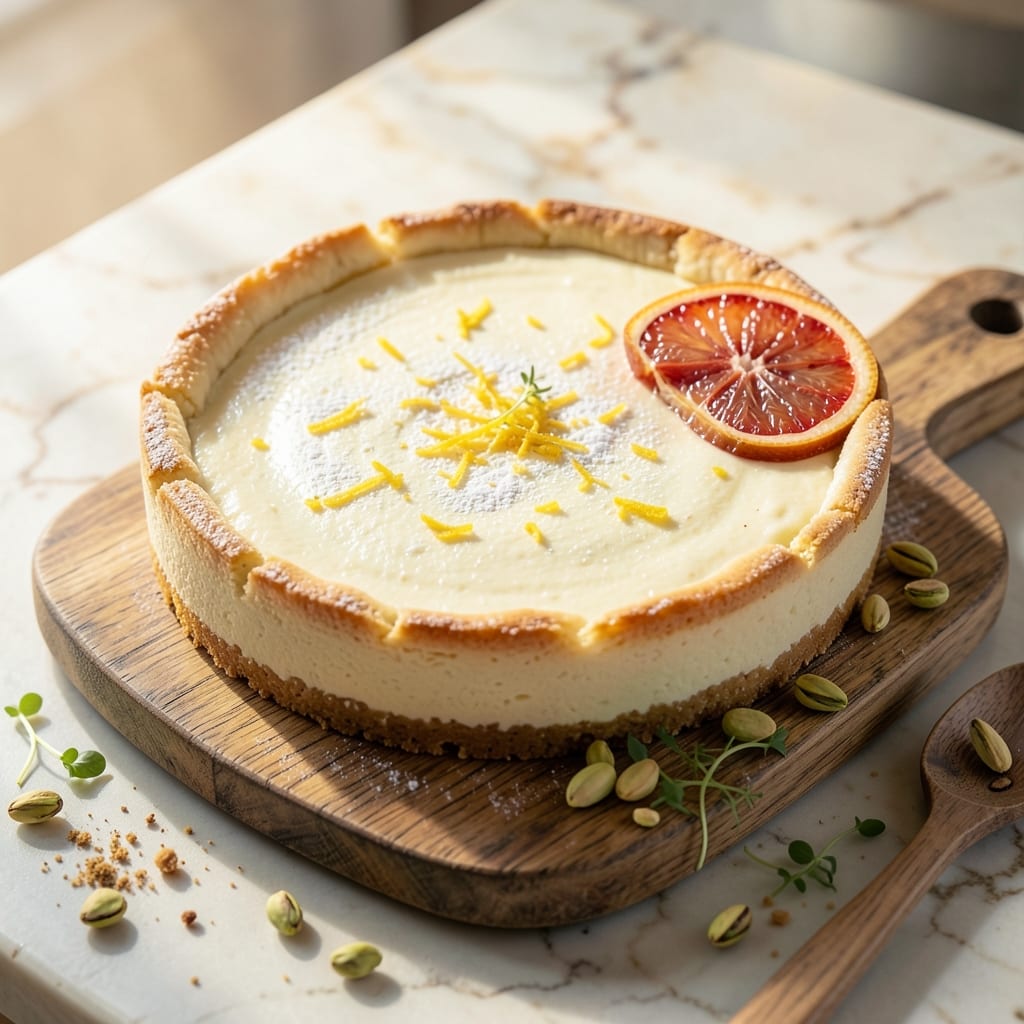 Authentic Italian Baked Ricotta Cheesecake Recipe: No-Bake Creaminess With Lemon-Zest Brightness