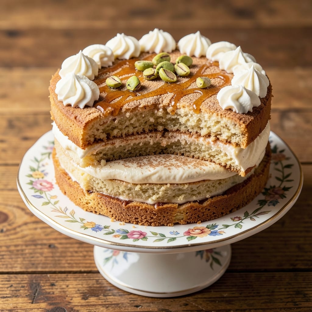 Armenian Cake Recipe: Cardamom-Infused Layers With Buttery Streusel Crown
