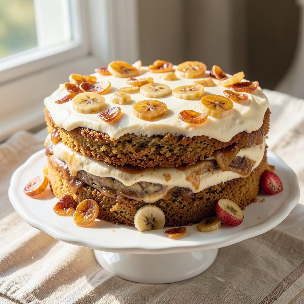 Banana Chip Cake Recipe: Crunchy Top and Moist Layers in One Bite