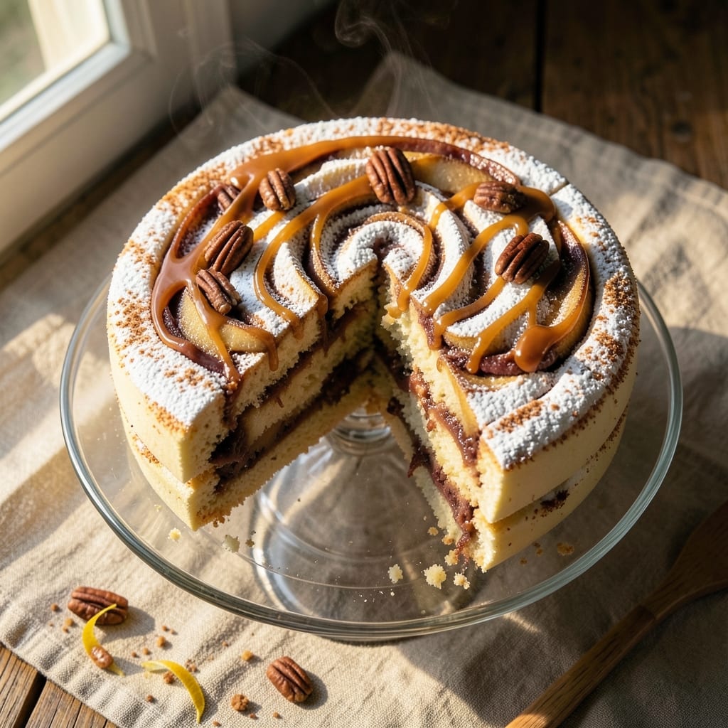 Apple Swirl Cake Recipe: Caramelized Apple Streaks in Buttery Streusel Heaven