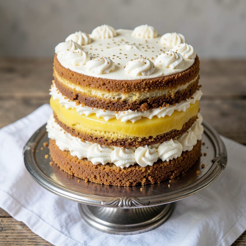 American Beauty Cake Recipe: Celery Crust Meets Silky Yolk Streaks