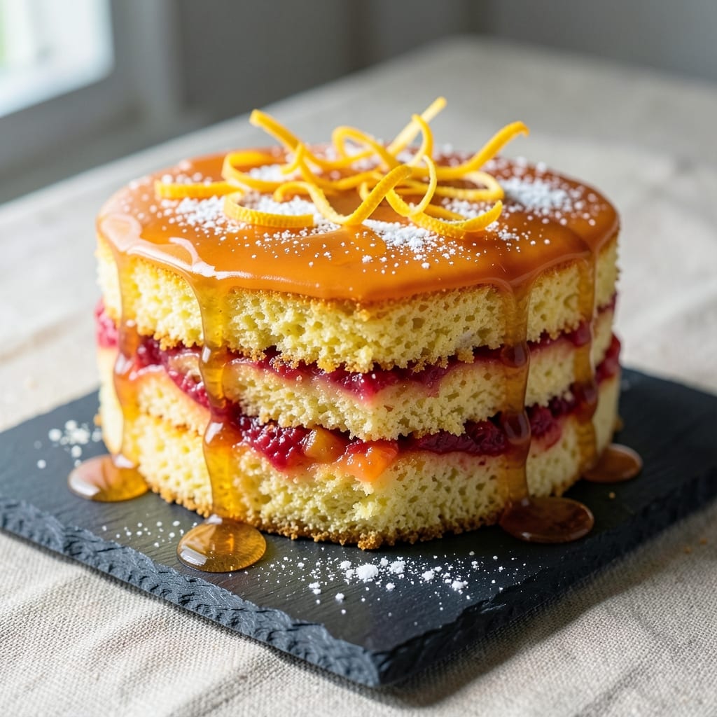 Aperol Spritz Cake Recipe: Citrusy Orange Zest and Bubbly Gelato Layers