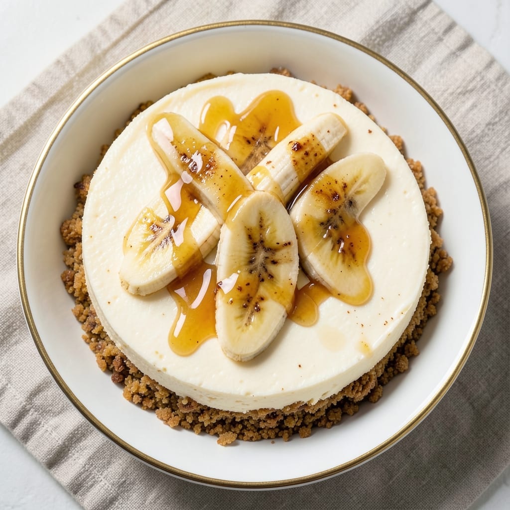 Banana Cheesecake Recipe UK: No-Bake Layers With Caramelized Top