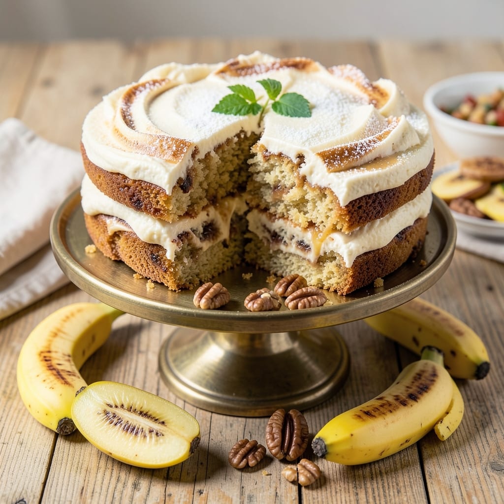 Banana Cake Recipe With Splenda: Moist Layers and Caramelized Top Harmony