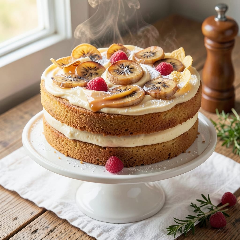 Banana Cream Pudding Cake Recipe: Triple-Layered Magic With Vanilla Bean Swirls