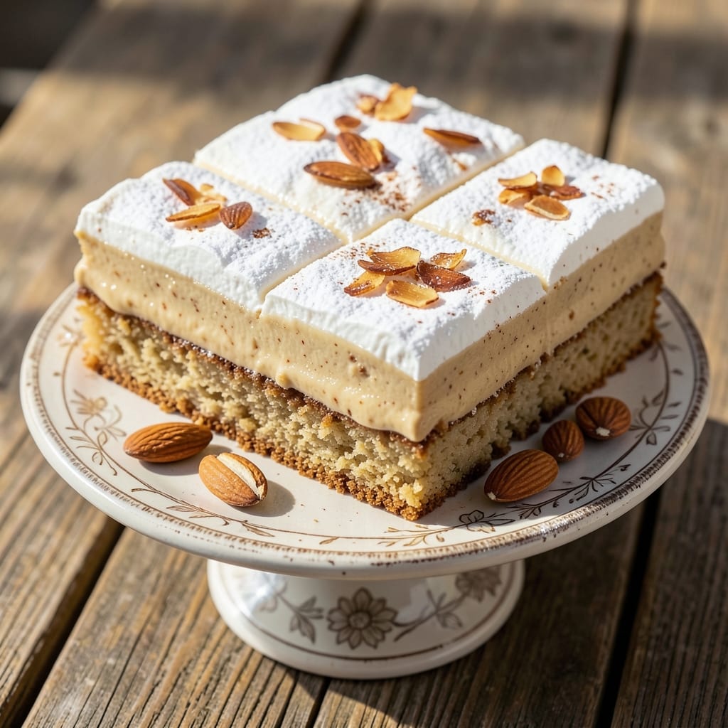 Authentic Spanish Bar Cake Recipe: Crunchy Almond Top and Silky Yolk Streaks Magic