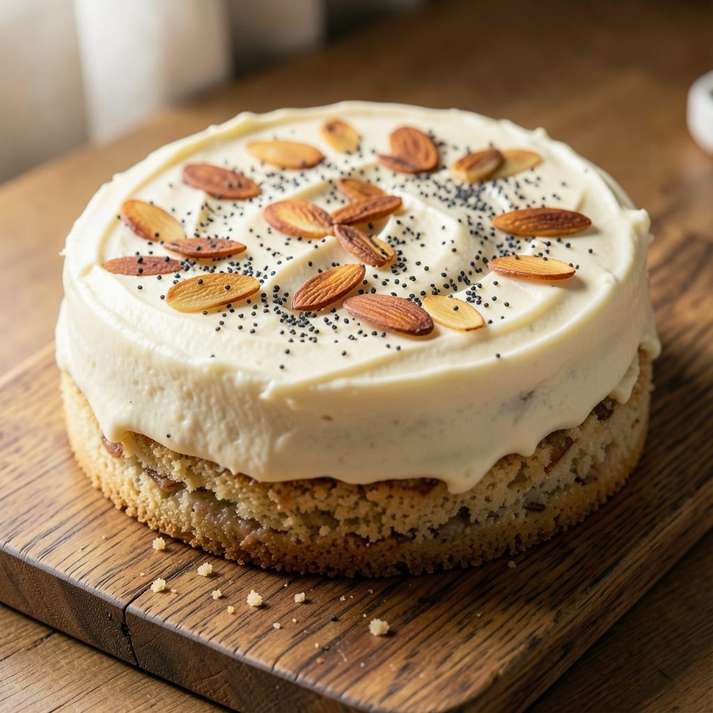 Almond Poppyseed Cake Recipe: Nutty Crunch and Vanilla Bean Swirls