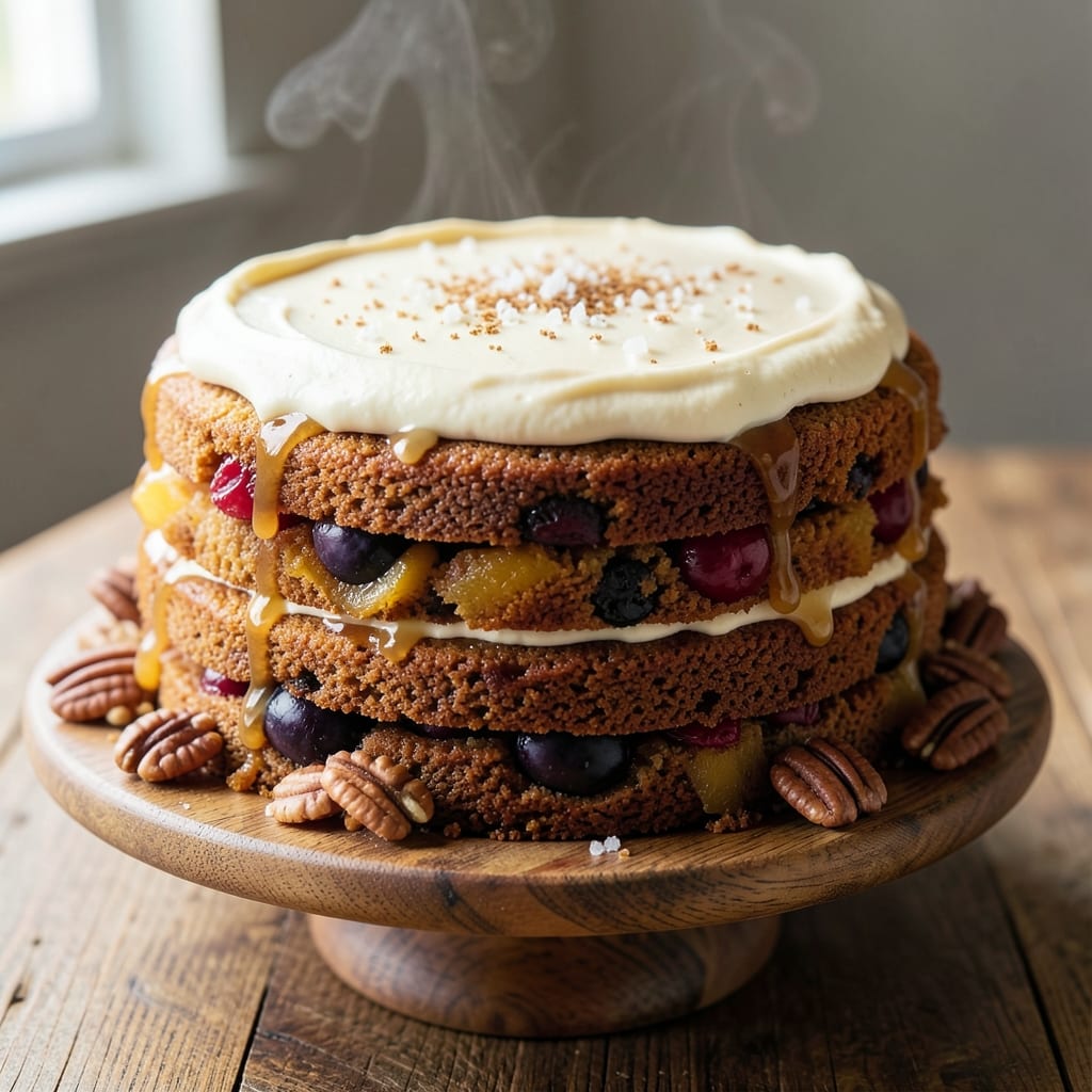 Alton Brown's Free-Range Fruit Cake Recipe: Moist Spice-Infused Layers With No-Dry Crumb Trick