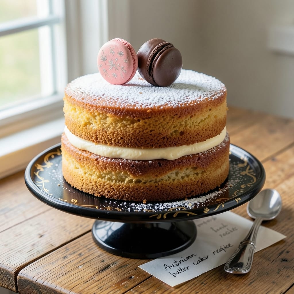 Australian Butter Cake Recipe: Golden Crust and Silky Vanilla Streaks