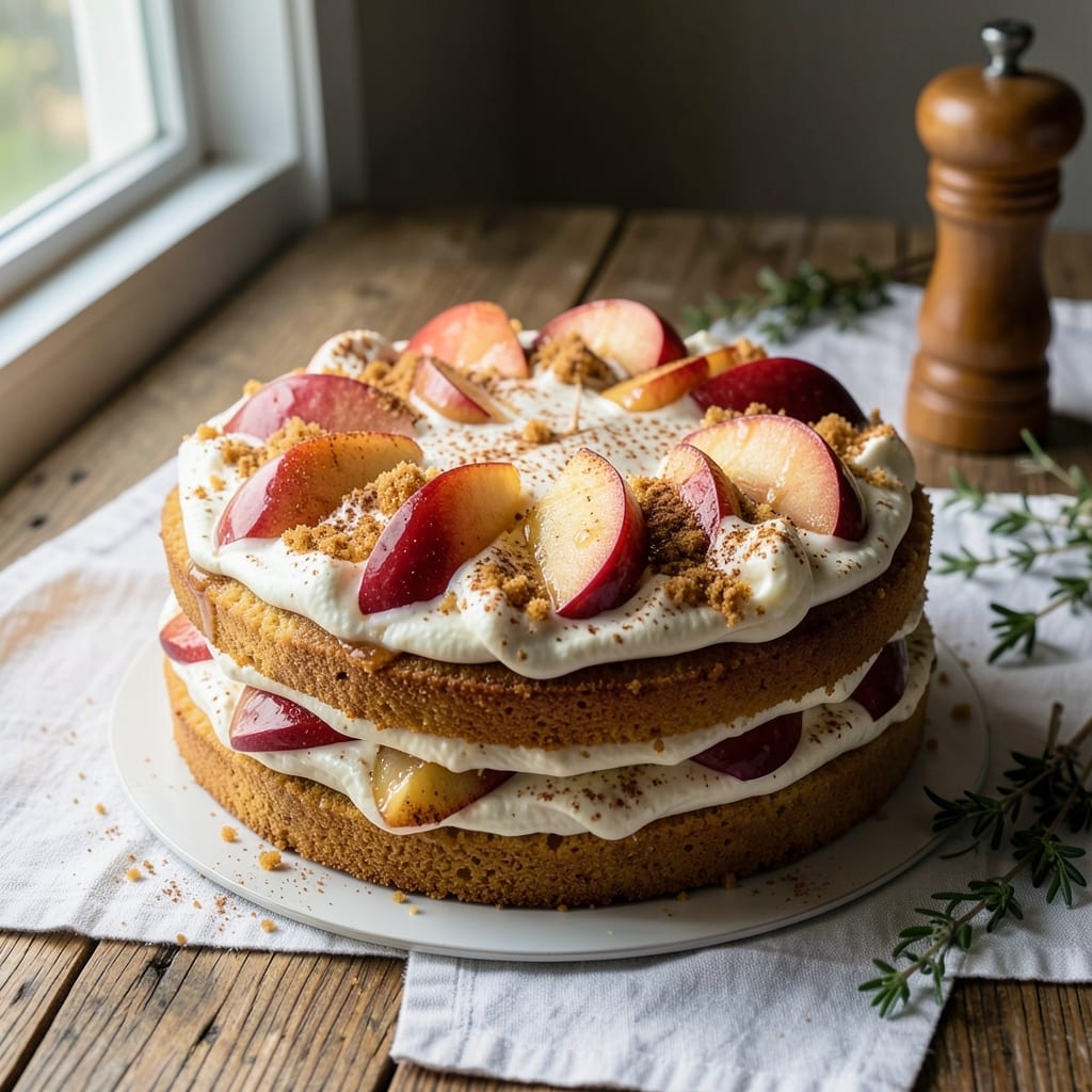 Apple Earthquake Cake Recipe: Celery-Topped Tremors and Creamy Layers