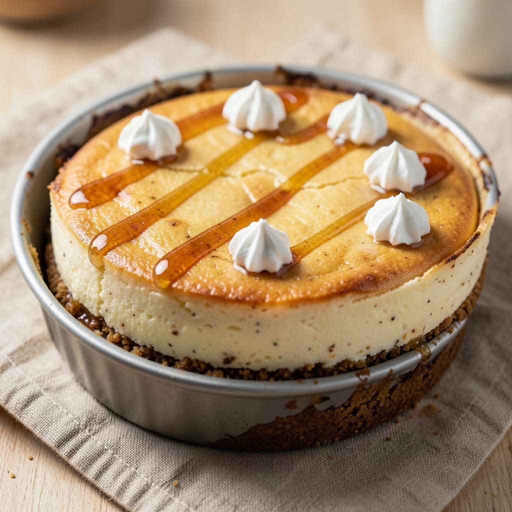 Baked Honey Cheesecake Recipe: Honey-Drizzled Top and Fudgy Texture
